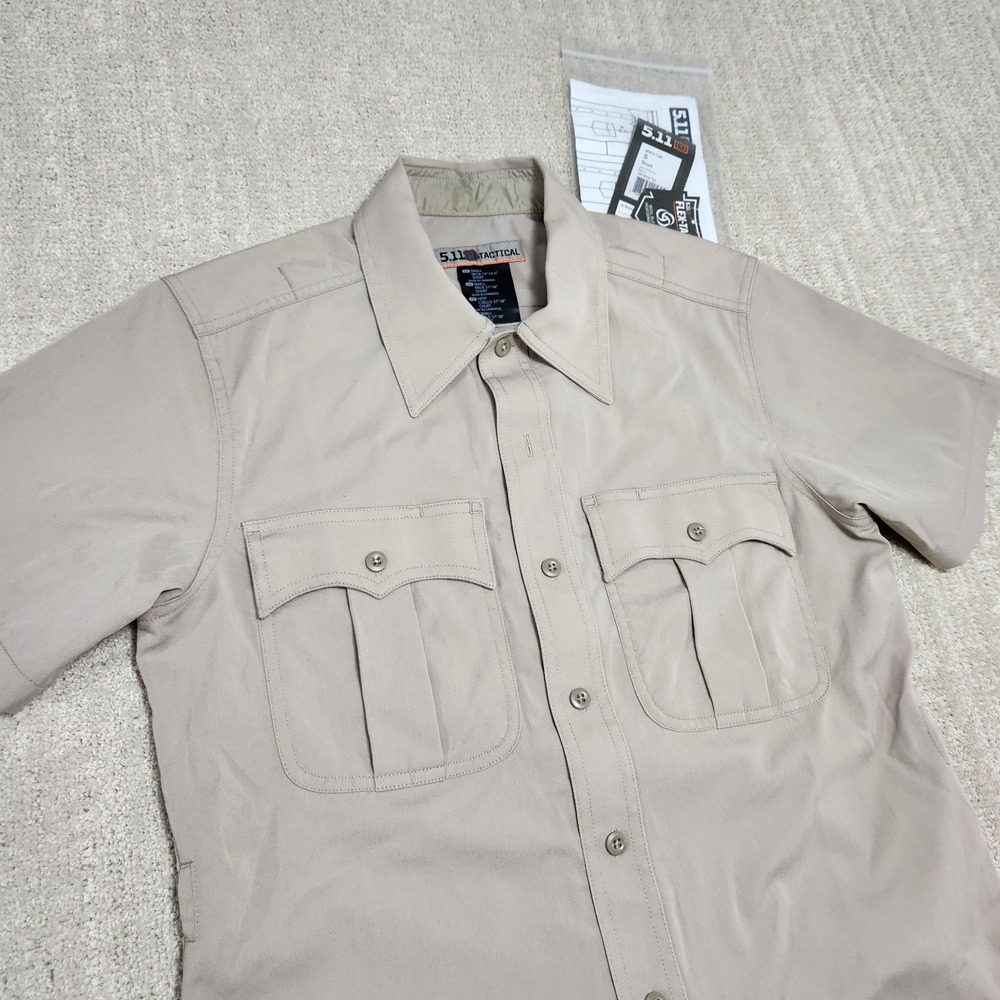 511 Tactical Shirt Men Small Short Flex Tac Merino Wool Performance Blend Zip Up